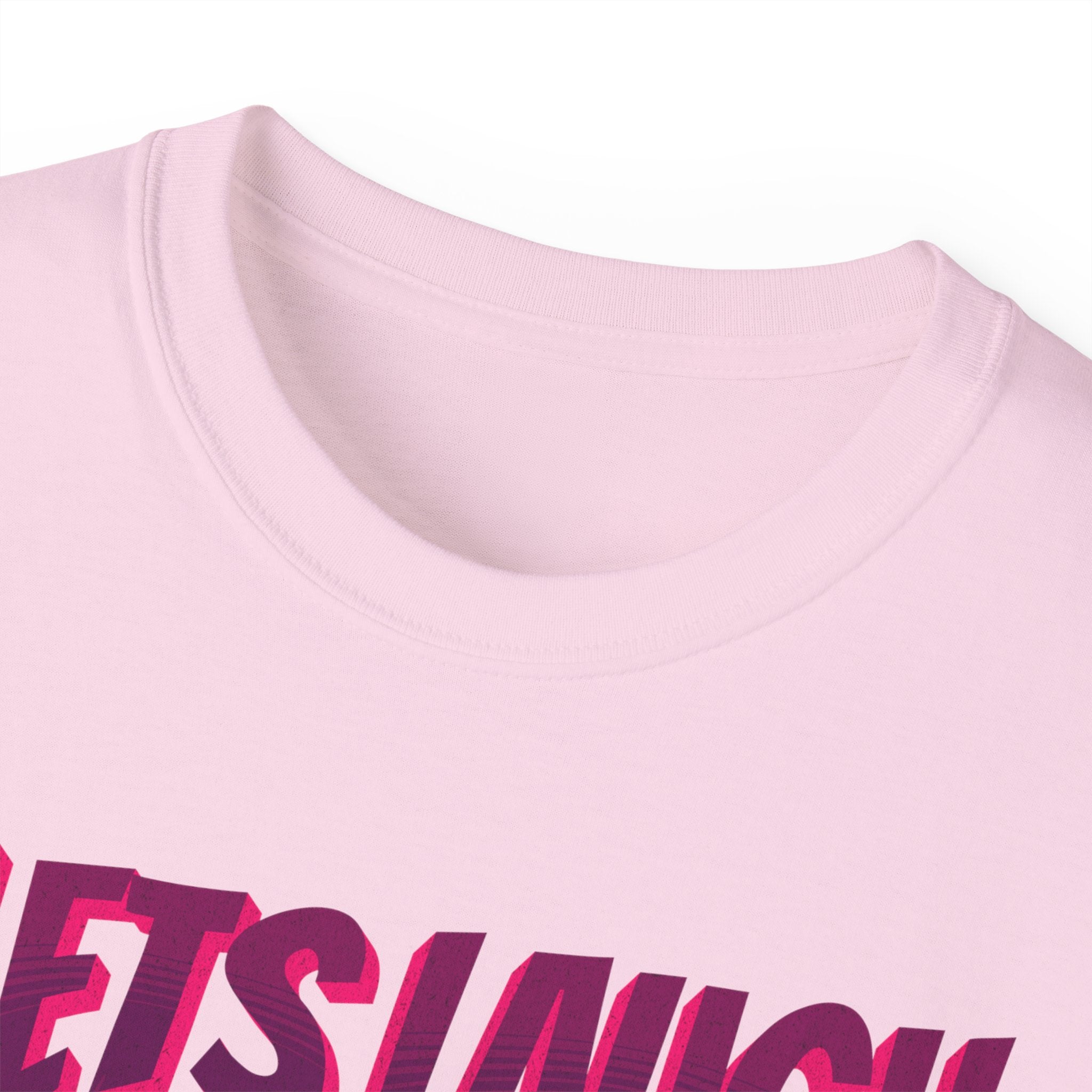 Let's Laugh After Life - Unisex Cotton Crew Tee (Front) - Damned Threads